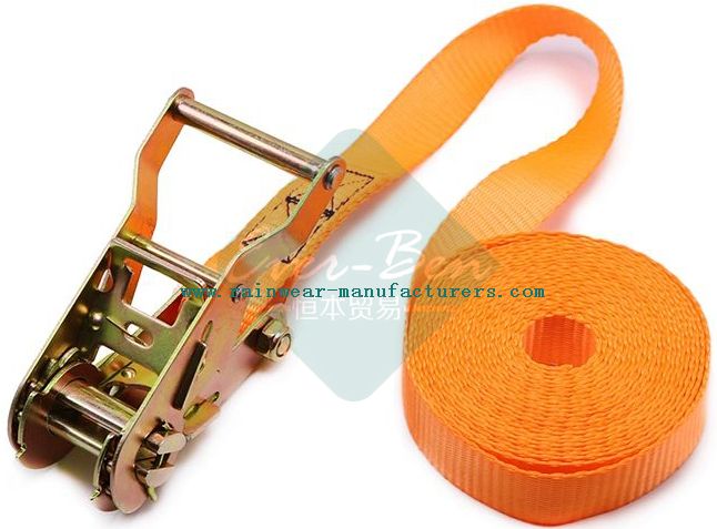 Orange car tie down straps Producer cargo ratchet tie down straps factory